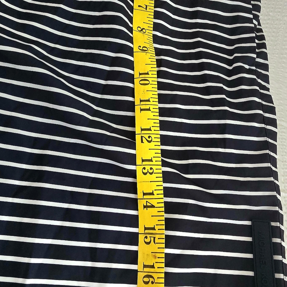 Michael Kors Navy and White Striped Swim Trunks XL - Picture 3 of 6